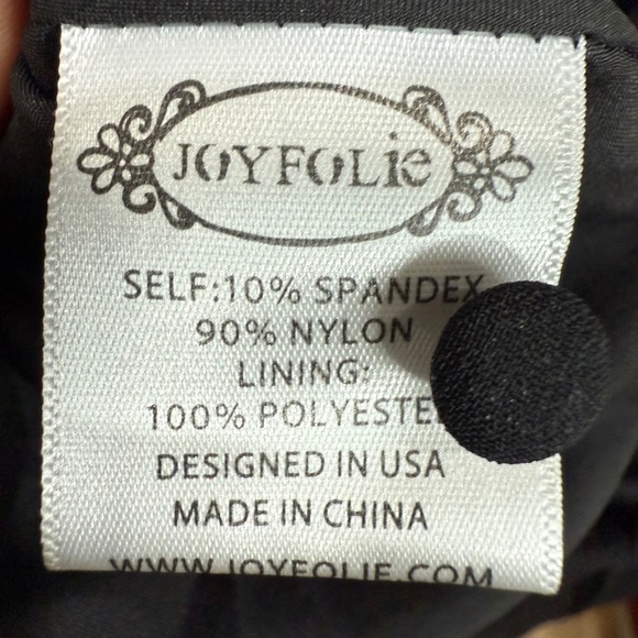 Joyfolie Womens Dress Black XS Gothic Witchy Flowy Artsy Dark Romantic Fairycore - Picture 11 of 12